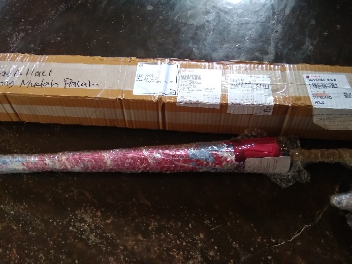 Payung Besar Lipat Standar Ruji 16 Impor Panjang Gagang Bengkok Motif Bunga - Payung Murah Grosir