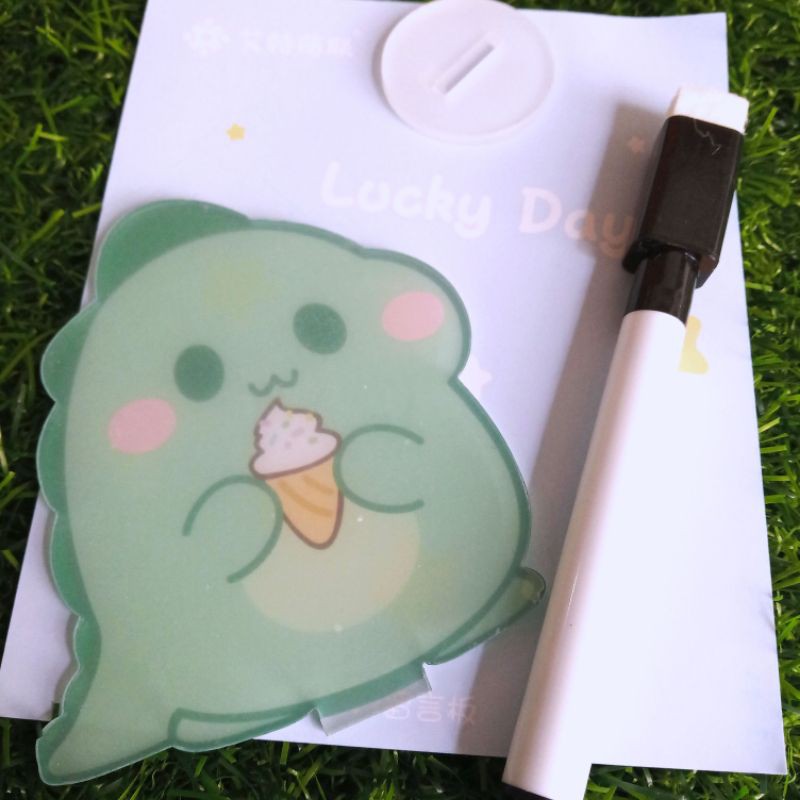 

Post it Akrilik dan Spidol bisa di hapus dan di pajang - DINO