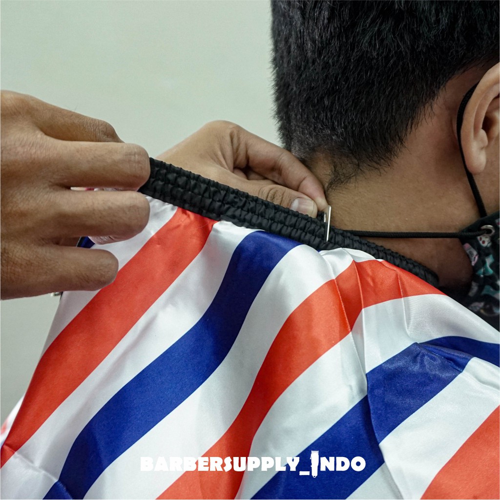 CAPE / KEP / KAIN KIP / SARUNG CUKUR POTONG BARBER SALON MOTIF BARBER