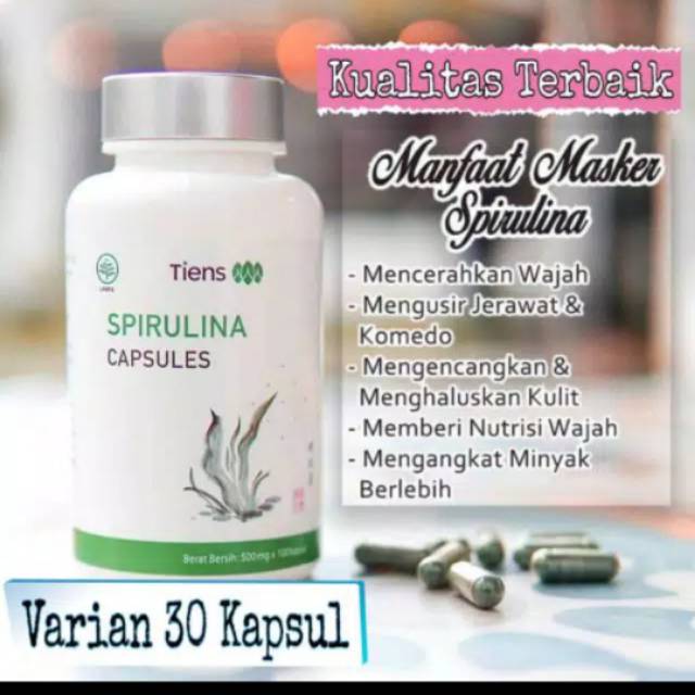 Masker Spirulina TIENS 30 Kapsul