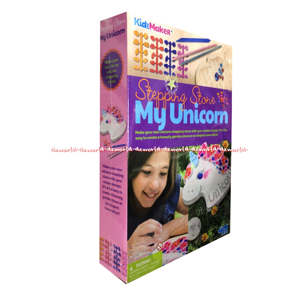 4M Kidzmaker Stepping Stone My Unicorn Kreasi Anak Menghias Kuda Poni Dengan Permata Kid Maker