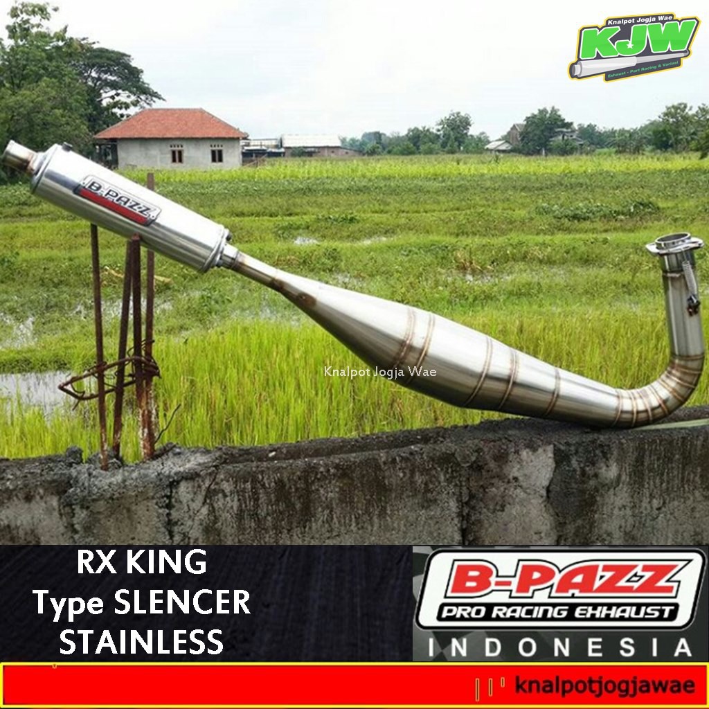 Knalpot Bpazz Rx King Tipe Slencer Stainless Knalpot Kolong Bpazz Original