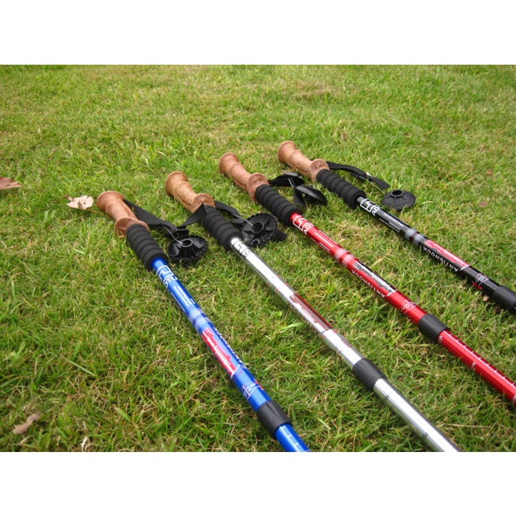 AOTU Tongkat Hiking Trekking Alpenstocks Pole Telescopic - 7075