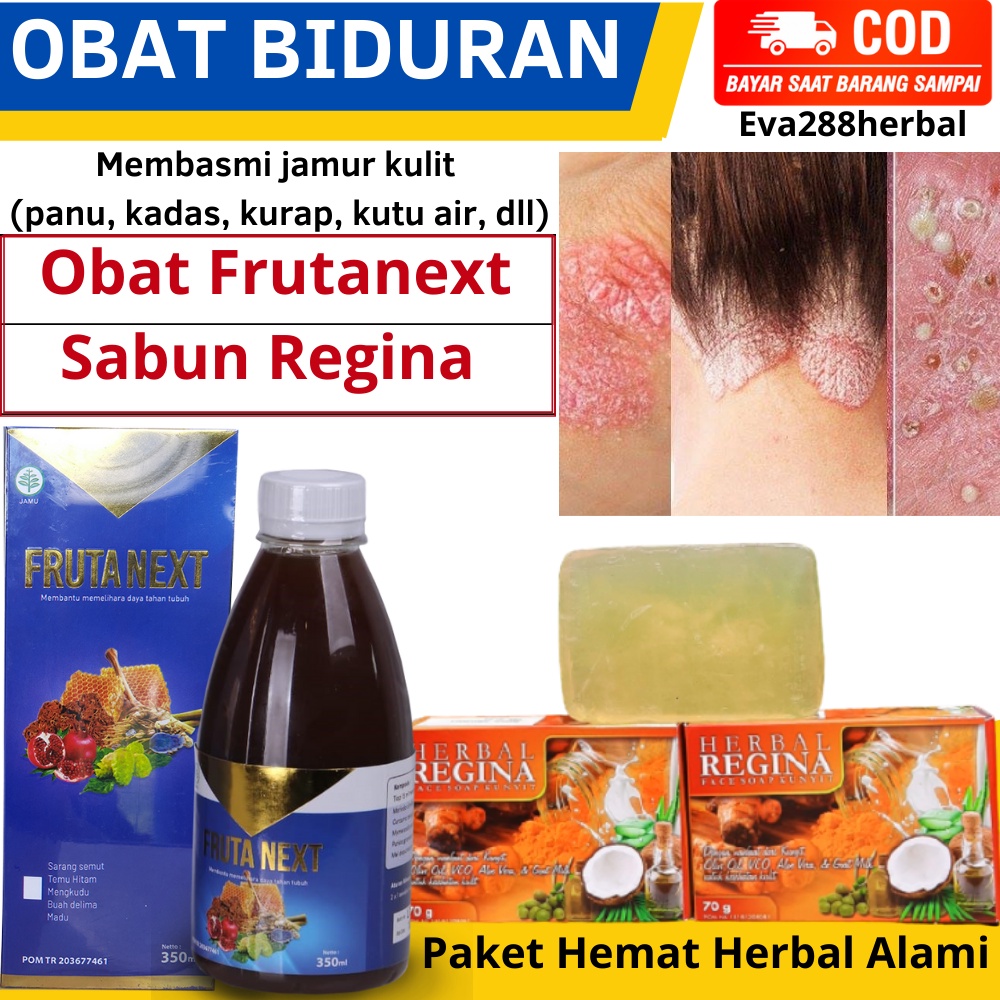 Paket Hemat Frutanext - Sabun Regina Obat Biduran Alergi Gatal Kulit Paling Ampuh