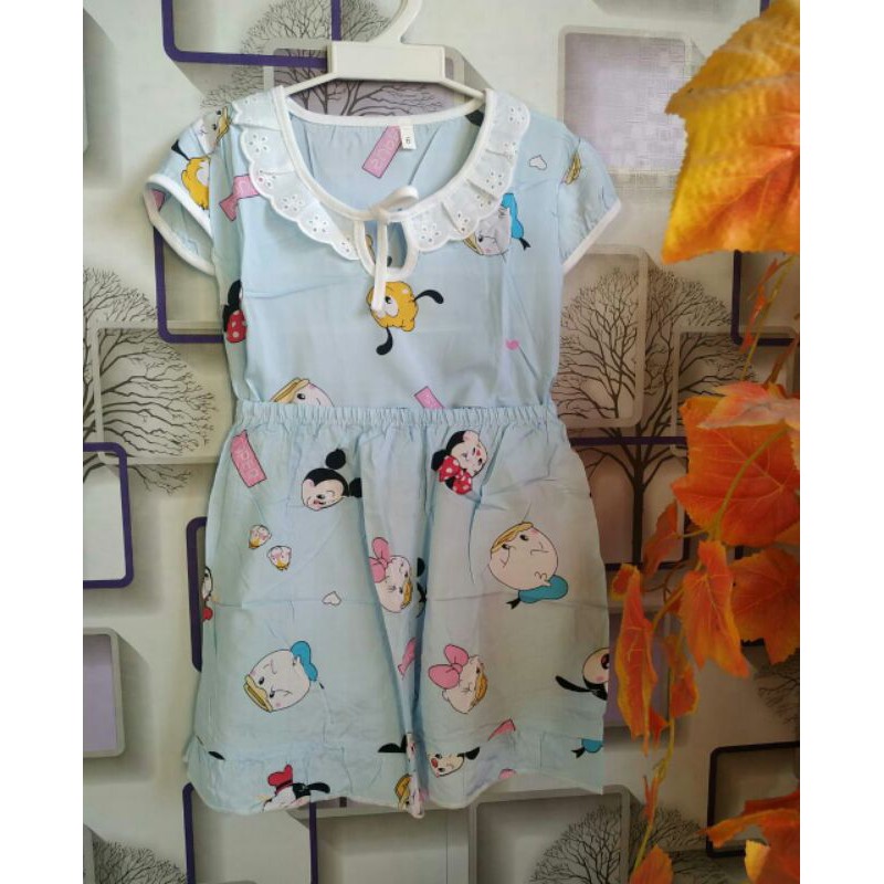 Setelan rayon micky/Baju tidur rayon anak