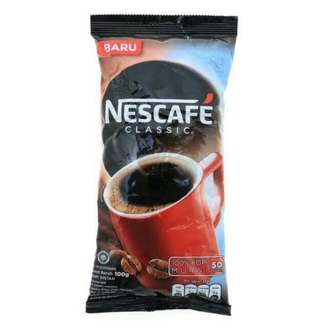 

Nescafe classic 50 gram kopi hitam