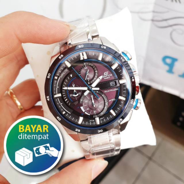 Jam Tangan Casio Edifice Cowok Pria EQS600 EQS-600DB Mesin Original