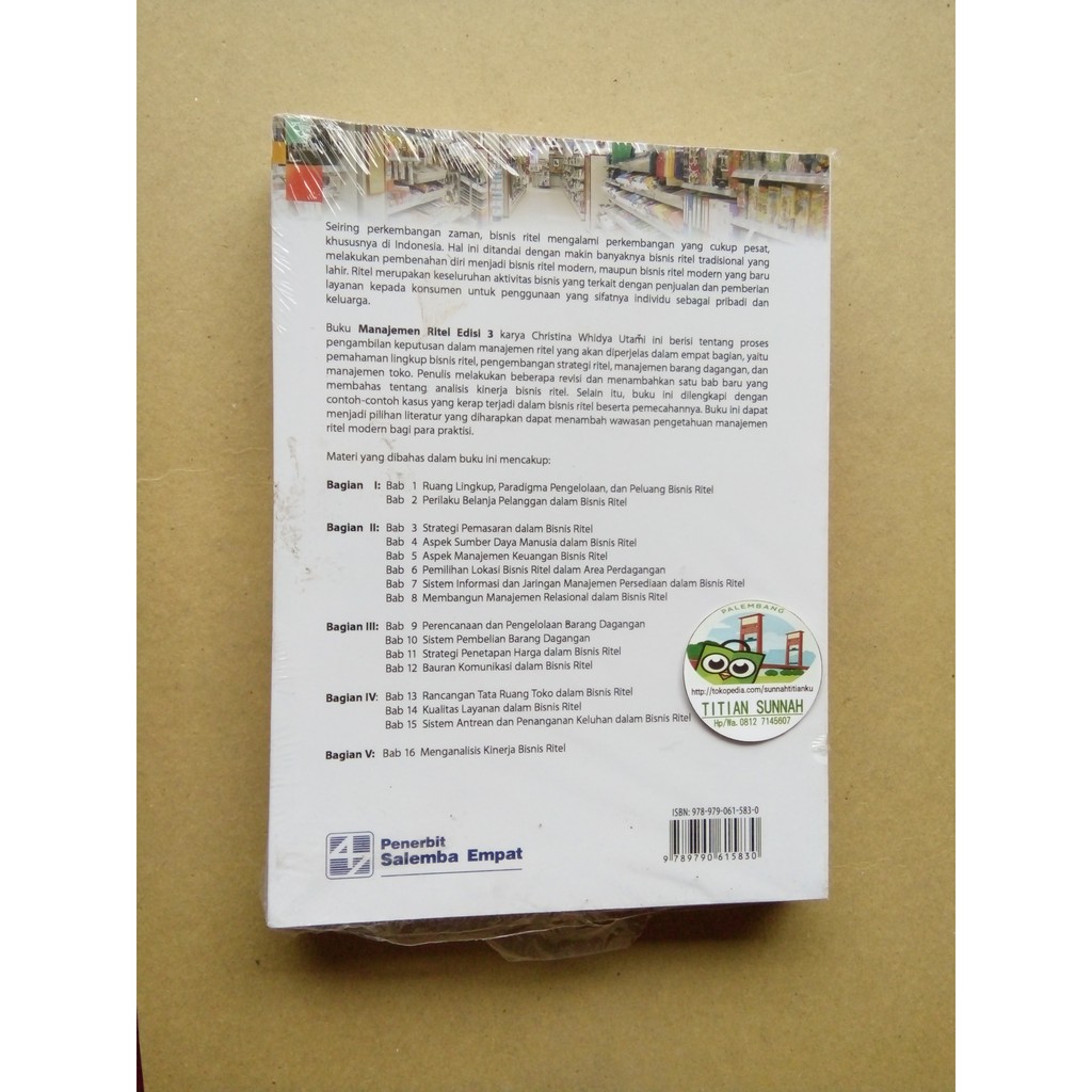 Original Buku Manajemen Ritel Edisi 3 Christina Whidya Utami Salemba Empat Shopee Indonesia