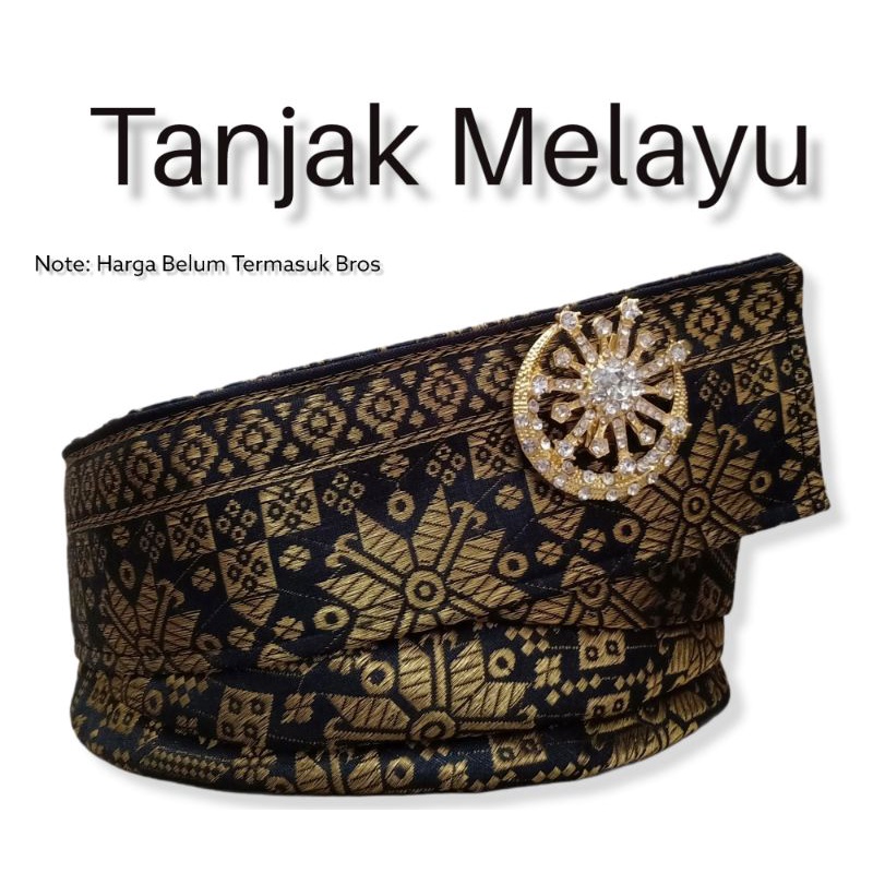 Jual Tanjak Melayu Full Songket Ikat Kepala Melayu Premium Dengan