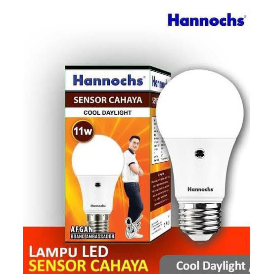 Hannochs Lampu Led LIGHT SENSOR / SENSOR CAHAYA 6 Watt/ 9Watt / 11 Watt Putih