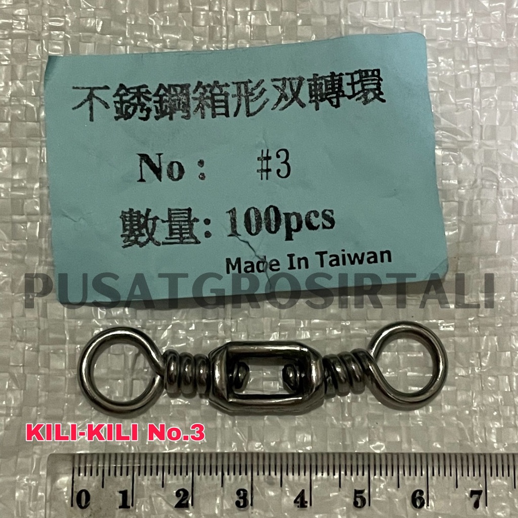 KILI KILI PANCING TUNA NO. 3 (2 PUTARAN) KUAT STAINLESS HARGA PER PCS