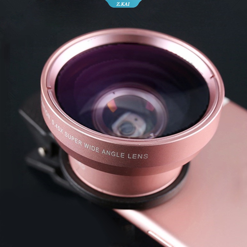 2 in 1 Lensa Universal 37mm Profesional 0.45x 49uv Ultra Wide Angle + Macro HD