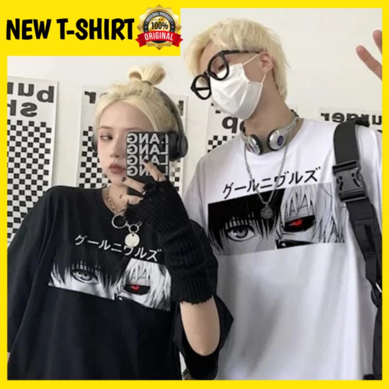 Kaos Baju Tshirt Fashion Atasan OOTD Outfit Casual Anime Wibu Oversize Unisex Cewek Cowok