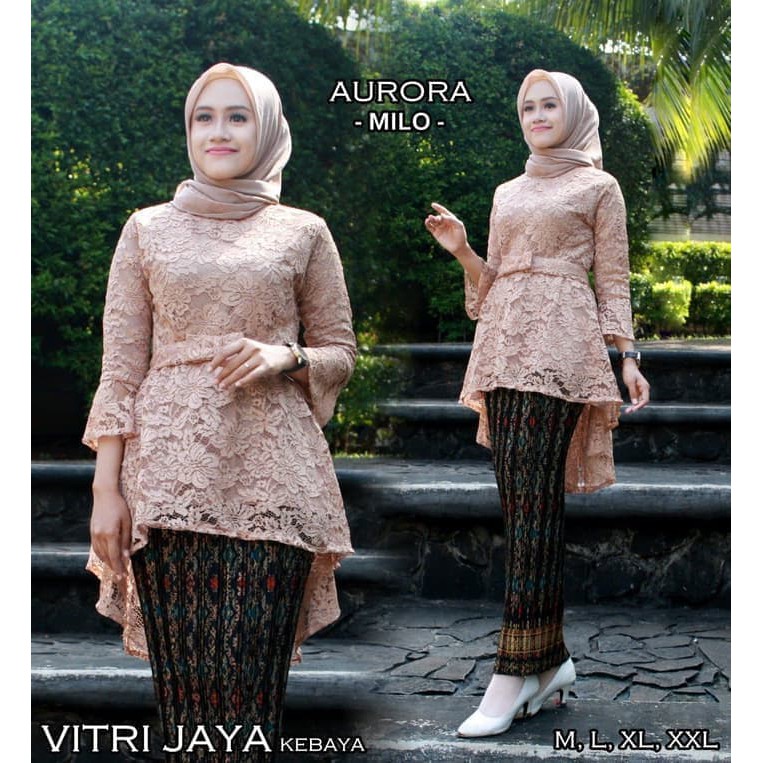 set kebaya brukat aurora berkualitas