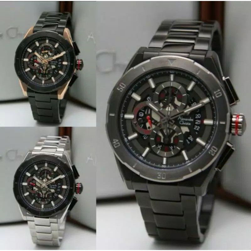 JAM TANGAN PRIA ALEXANDRE CHRISTIE  6560 AC 6560MC Ac 6560 ORIGINAL [ GARANSI RESMI 1 TAHUN ]