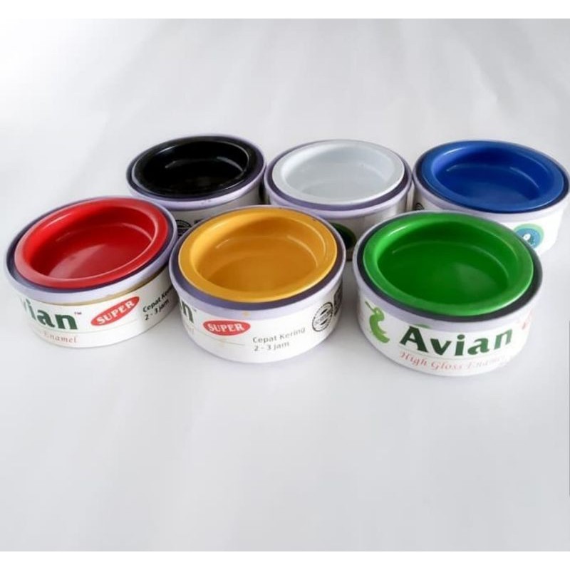 

cat 25 cc avian besi kayu kerajinan piring mainan plastik kecil