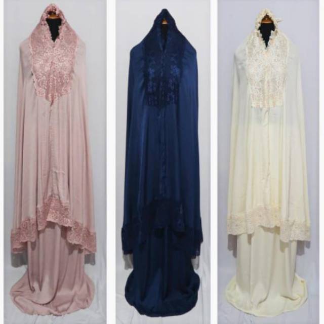 Mukena / Mukenah Silk Polos Lembut Premium Poeti