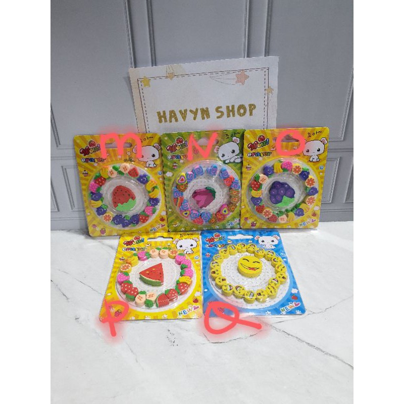 penghapus lingkaran lucu imut/stip fancy/hapusan anak-2