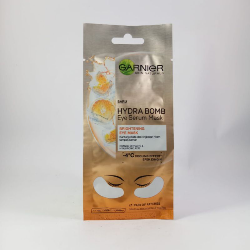 Garnier eye mask orange