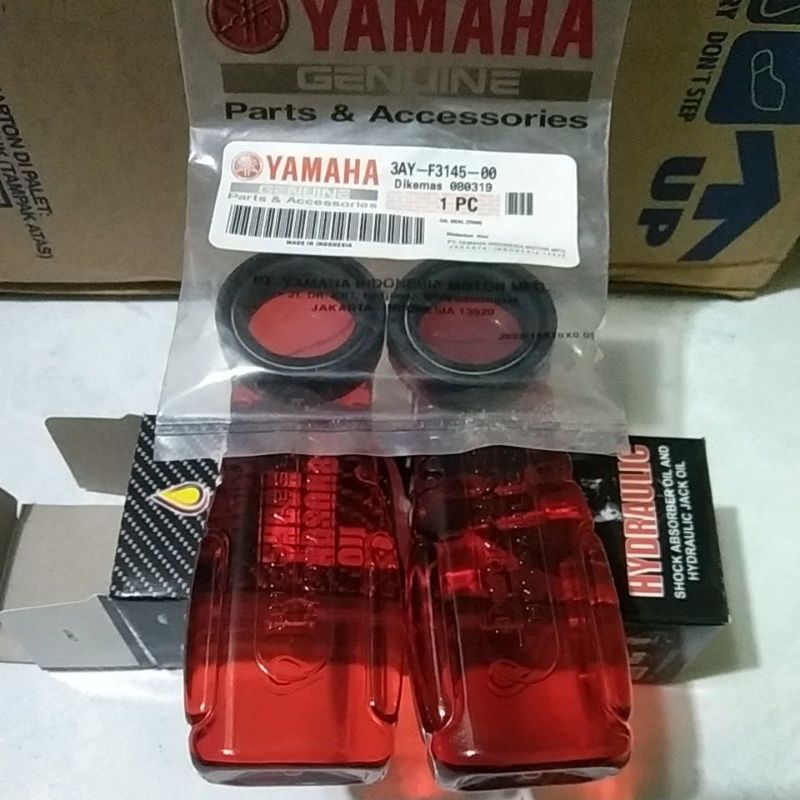 Paket oli sok +sil sok dpn Yamaha Mio Jupiter dan lainnya