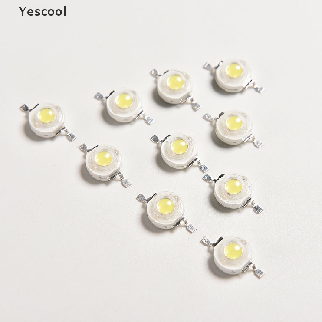 Yescool 10PCS 1W Pure White SMD LED Beads .