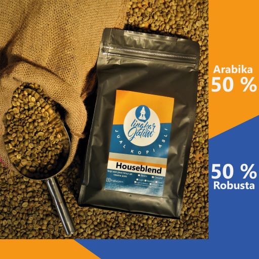 

Kopi Houseblend Arabika 50 : 50 Robusta
