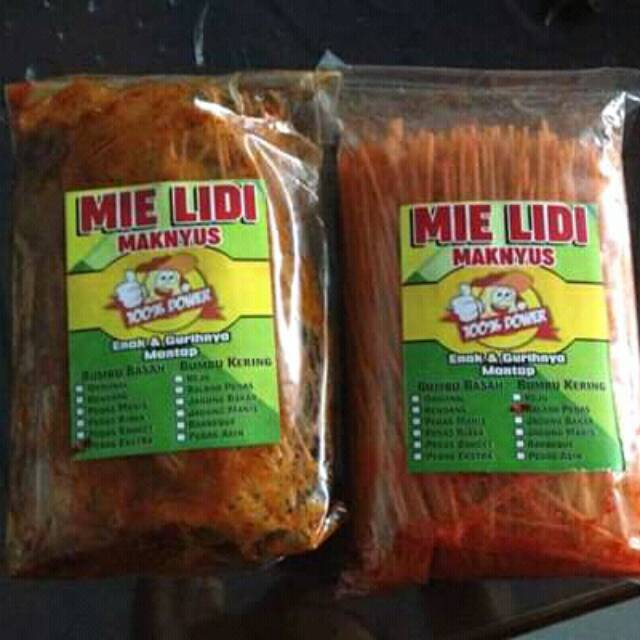 

Mie lidi / milidi / mie jiting maknyus 130gram