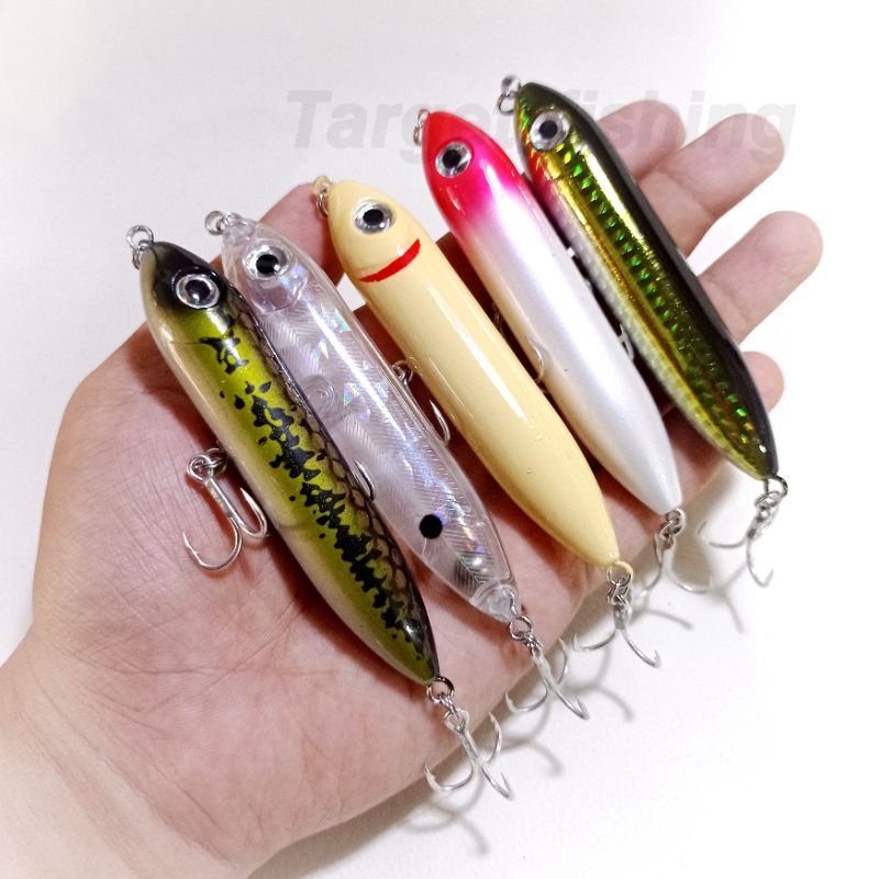 Pencil WTD Super Spook JR. 14gram Replika Heddon - Umpan Casting Toman Blackbass