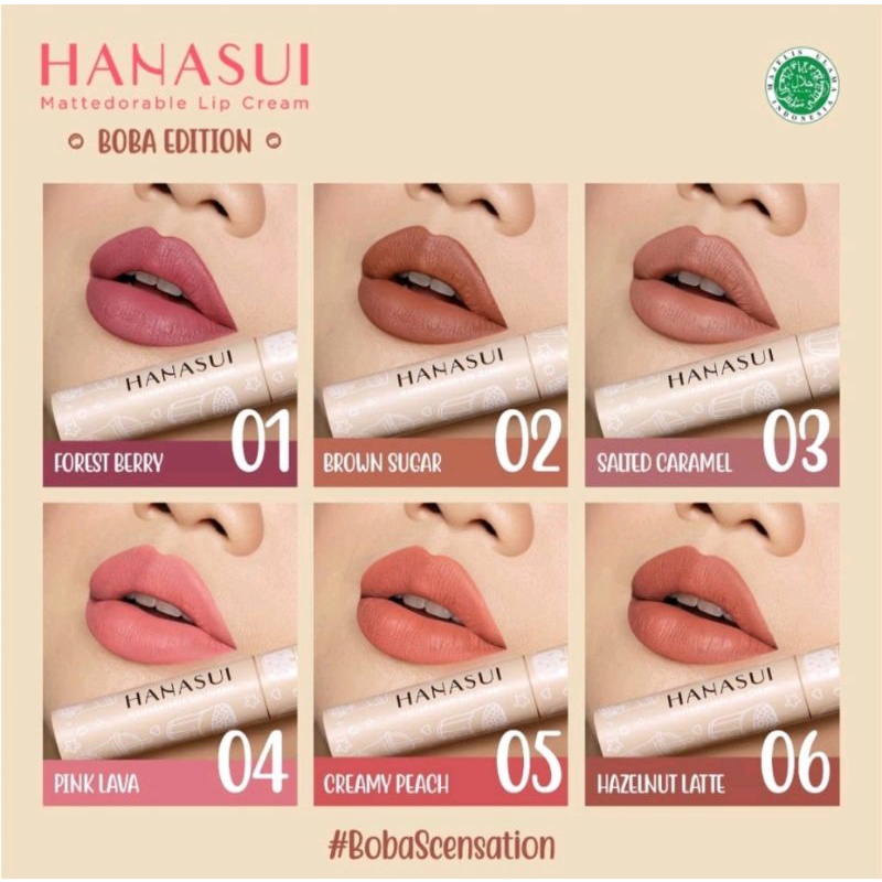 LIPCREAM HANASUI MATTEDORABLE BOBA EDITION