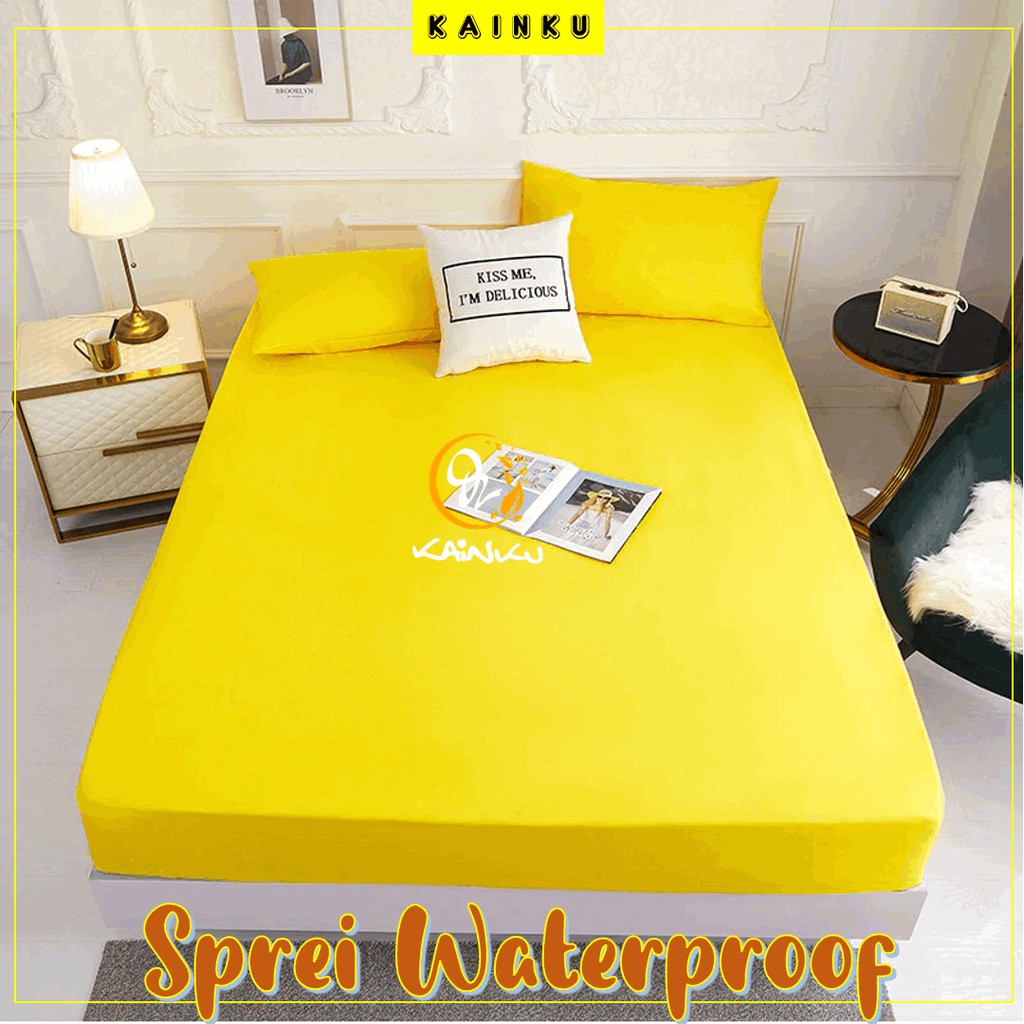 Best Seller ‼️ SPREI WATERPROOF POLOS UKURAN 200 180 160 140 120 100 90-2