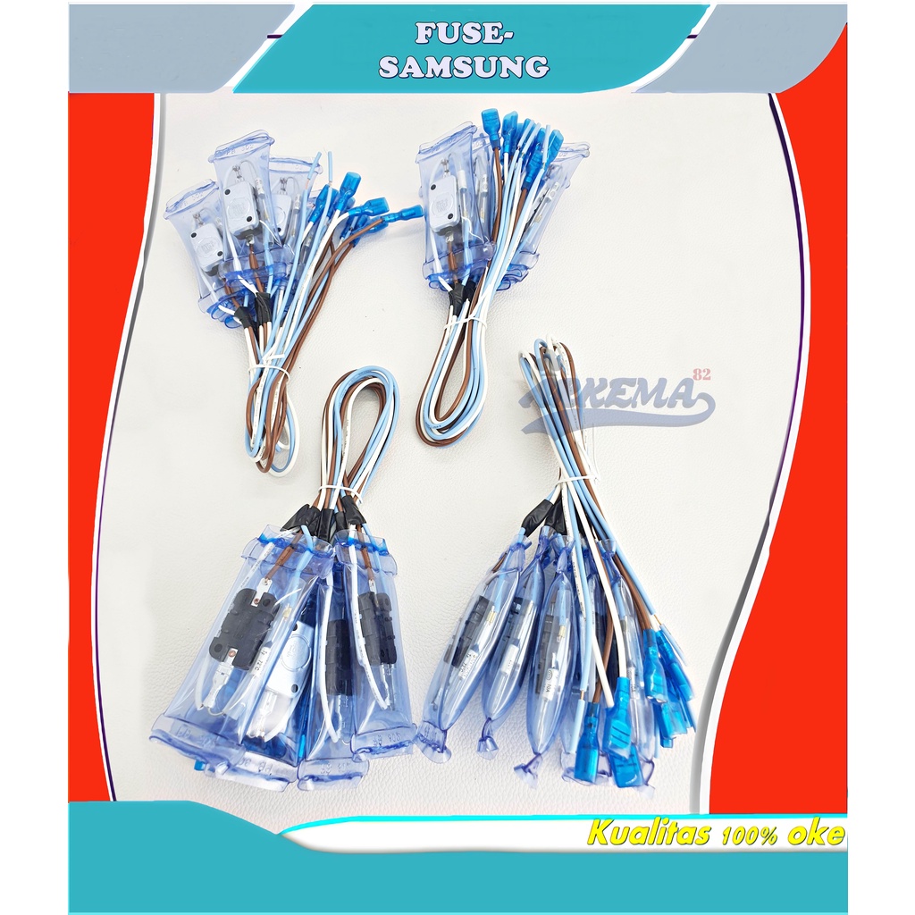 FUSE BIMETAL SAMSUNG 3 KABEL SET | FUSE BEMETAL 3 KABEL | DEFROST BIMETAL | FUSE 3 KABEL | FUSE SAMSUNG