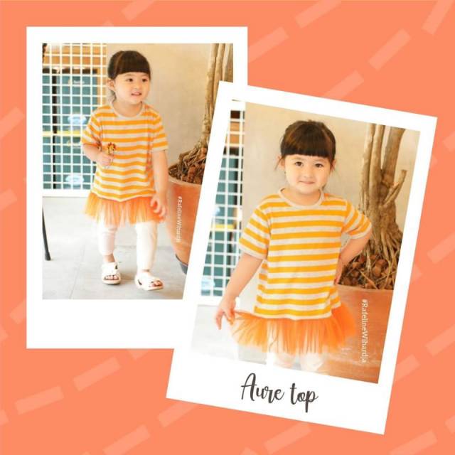 Azura Top Kaos Kombinasi Tutu