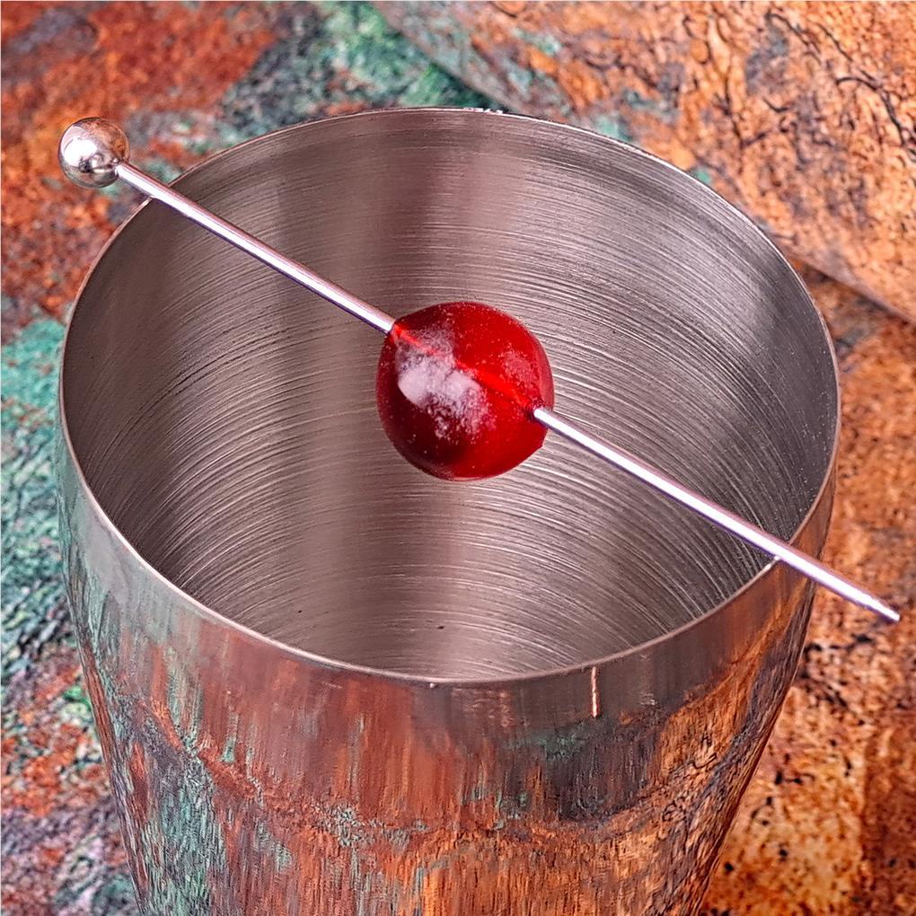20buah Stik Cocktail Minuman Stainless Steel Reusable Wine Stirring Dapur Makan Makanan Makanan Pesta Bar Aksesori