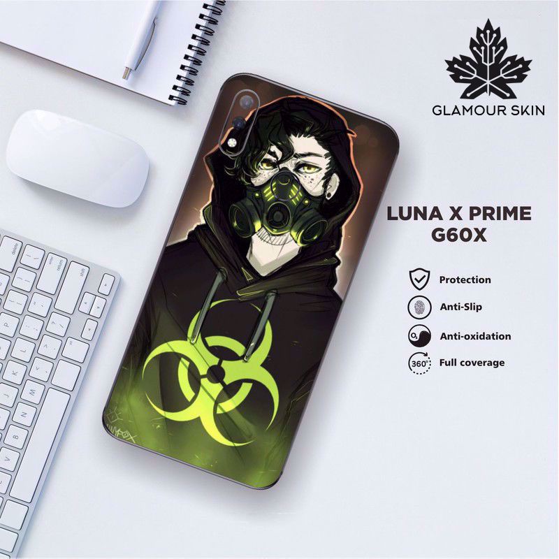 *(Dapat2PCS)* LUNA X PRIME G60X Garskin Case/Stiker Protector Motif TOXIC