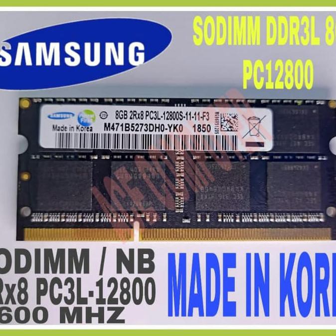 RAM SAMSUNG SODIMM PC3L / DDR3L DDR3 8GB PC 12800 Komputer & Laptop | Komponen Laptop | RAM Laptop