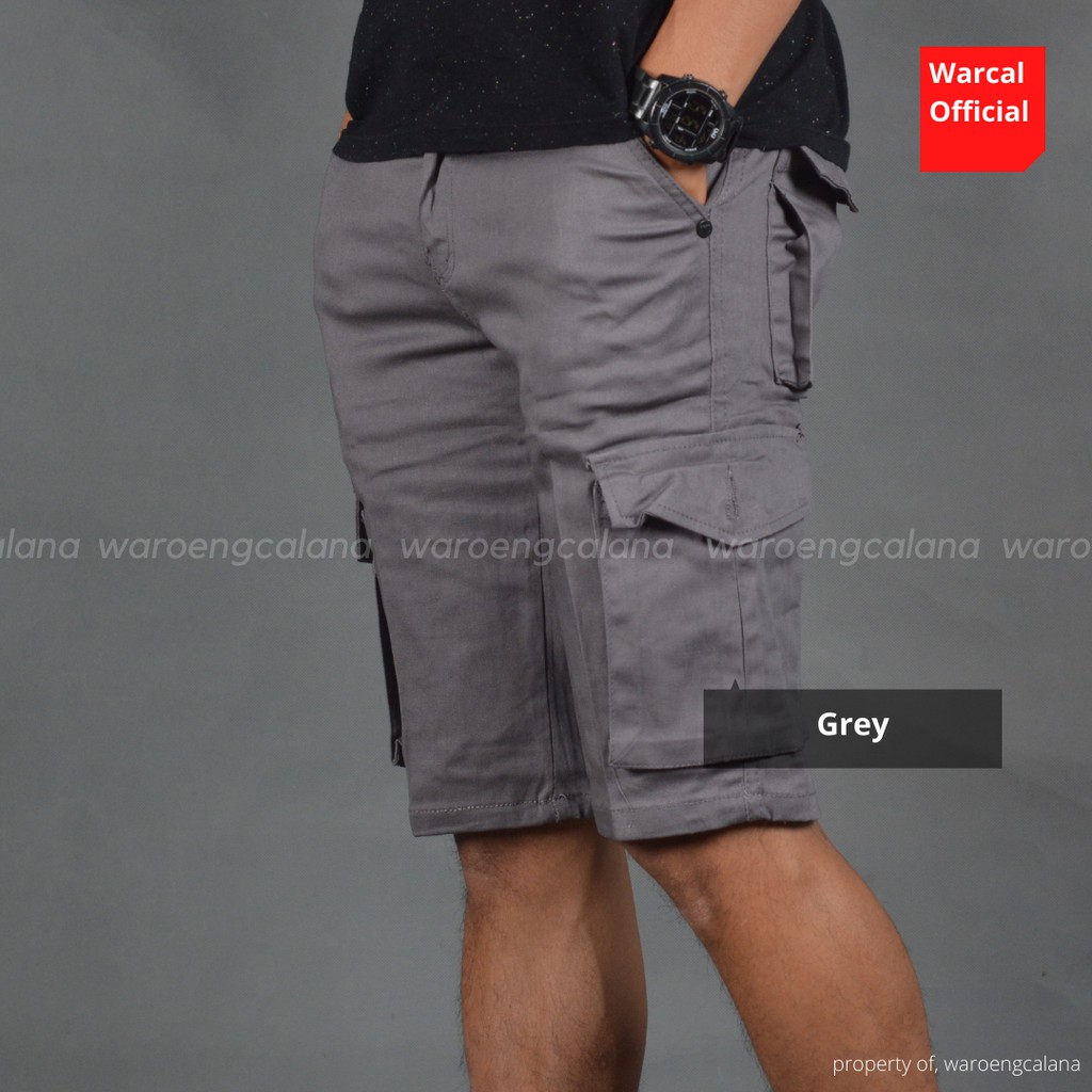 Malmo Celana Pendek Cargo Grey Pria