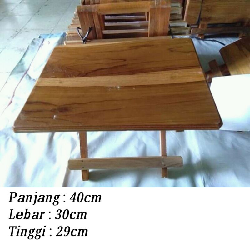 MEJA LIPAT/MEJA BELAJAR ANAK Kayu Jati Asli