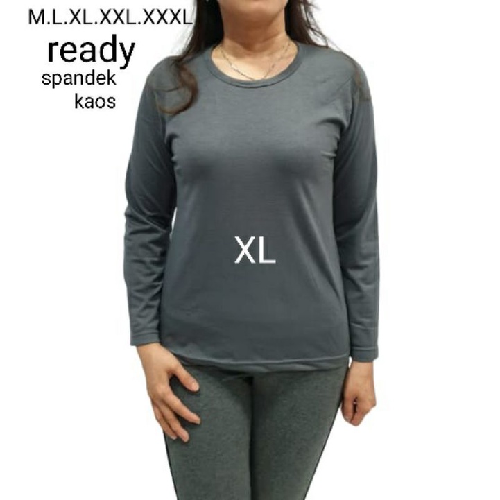 Meygrosir spandex manset tgn panjang M.L.XL.XXL.XXXL jumbo