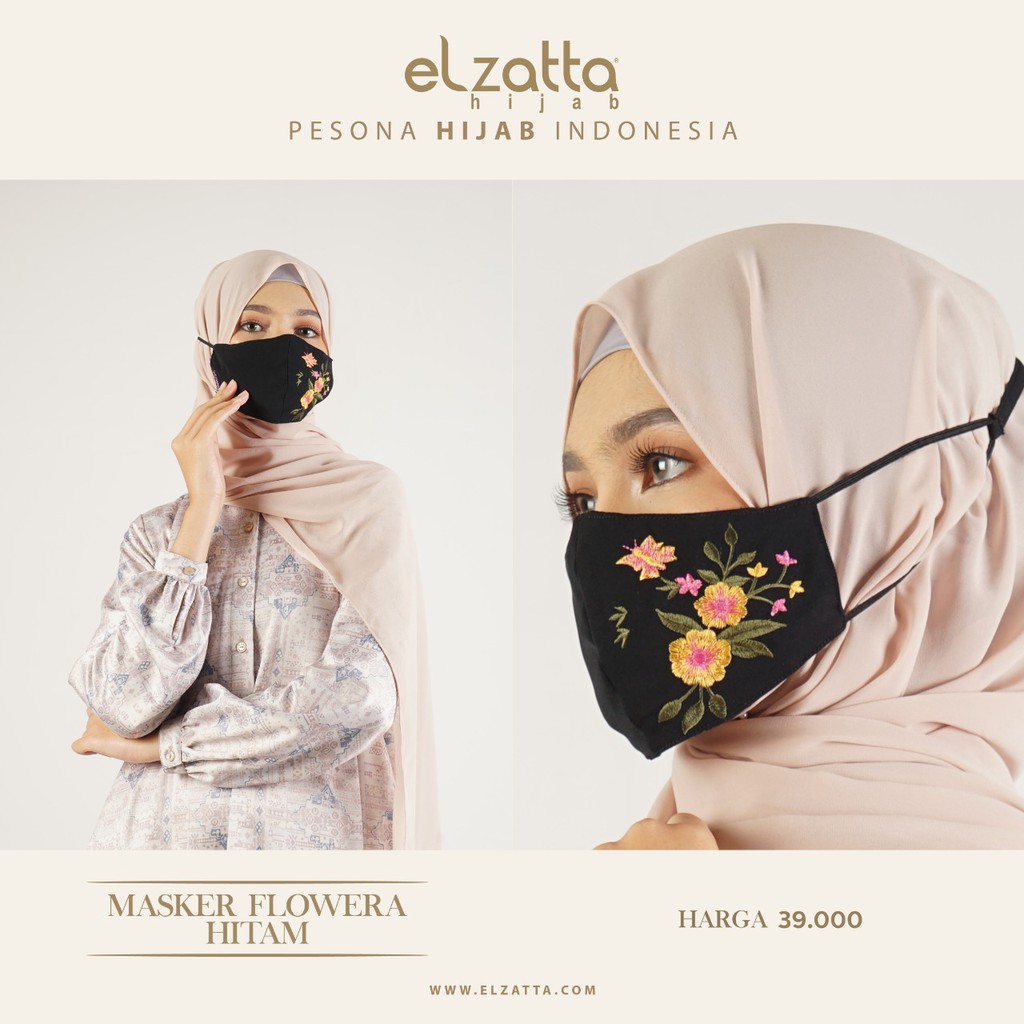 MASKER BORDIR FLOWERA ELZATTA / MASKER ELZATTA