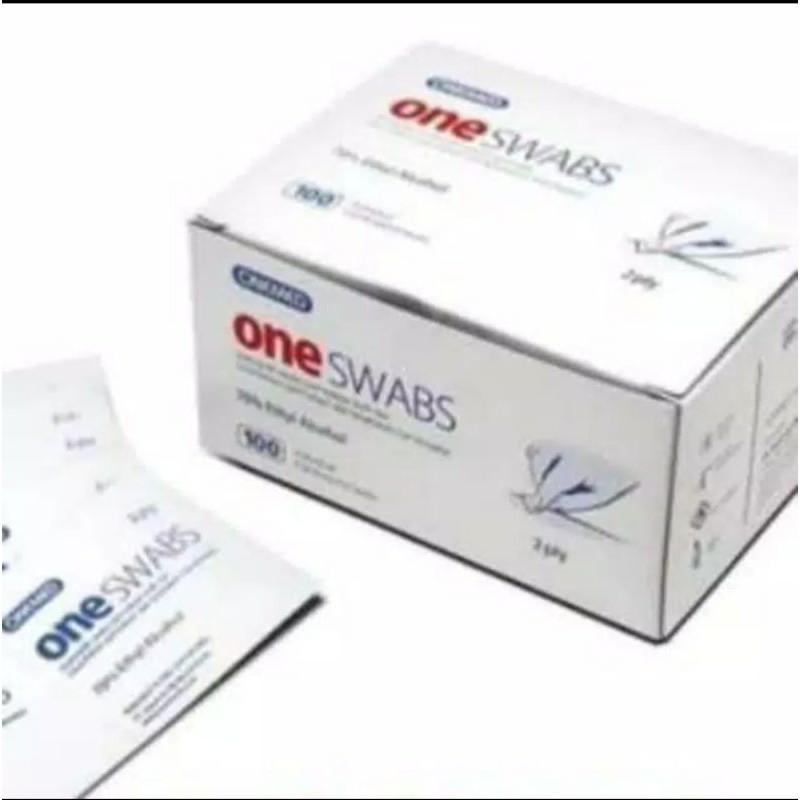 TISSUE ALKOHOL SWAB 100 LEMBAR ONEMED