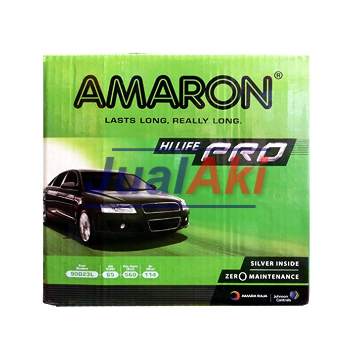 Aki Mobil Amaron Hi-Life Pro 90D23L - Kapasitas 65Ah, Tahan Panas dan Goncangan