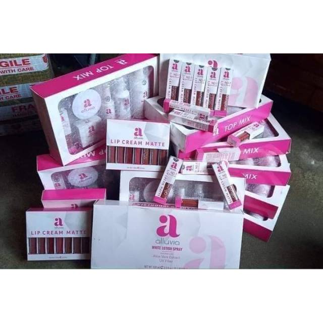 PRODUK ALLUVIA / LIPSMATTE / BEDAK CUSHION / LOTION / PEELING / FACIAL WASH / SABUN COLLAGEN