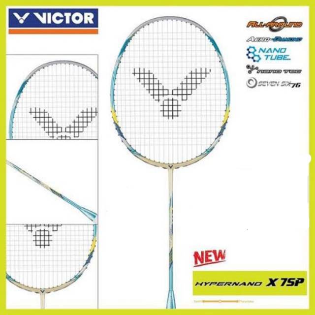RAKET BADMINTON VICTOR HYPERNANO X 6SP W HX6SP W Original