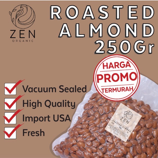 

KACANG ALMOND PANGGANG / ROASTED ALMOND ORIGINAL 250 GR