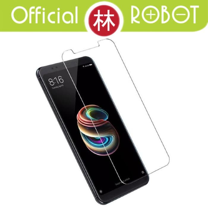 Robot Tempered Glass For Redmi 5 Plus Anti-oil &amp; Fingerprint 2.5D