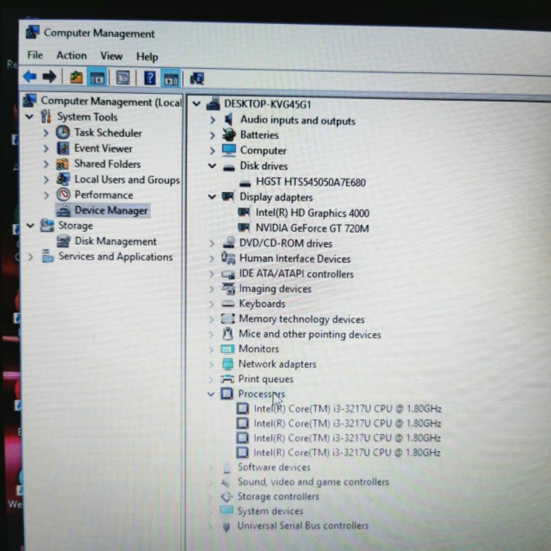 Laptop second Asus X450CC Cor i3-3217 dualvga nvdia geforce GT 720M dedicated 2gb Ram 4gb windows 10-3