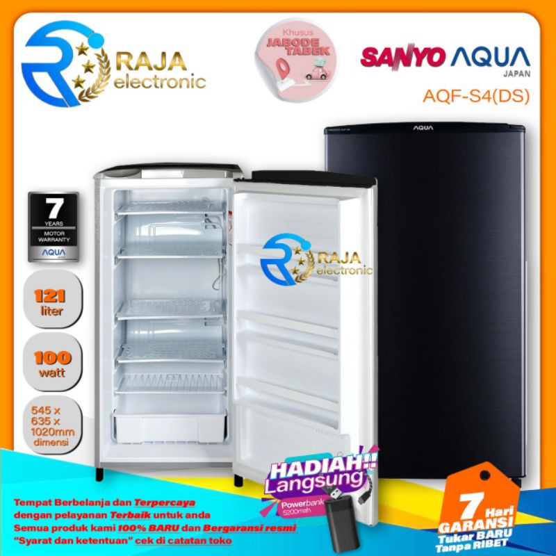 Freezer AQUA JAPAN AQF-S4 (DS/S) 4 Rak Freezer es baru bergaransi resmi AQUA SANYO