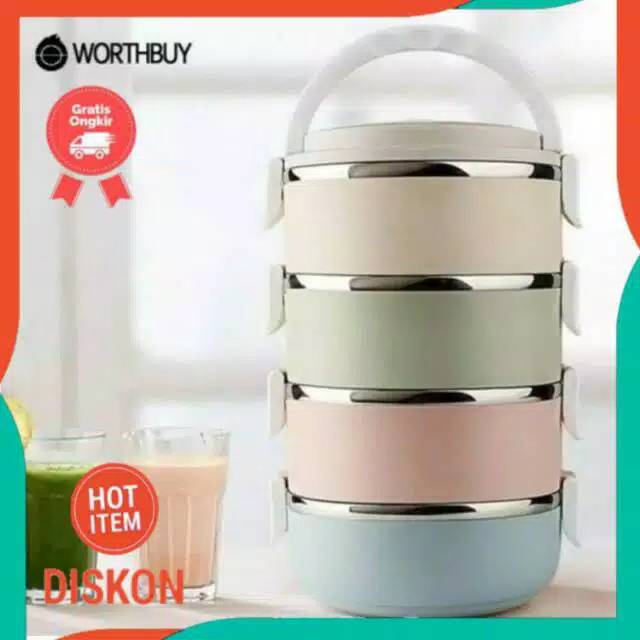 Rantang Makan Susun Stainless | Tempat Makan Murah