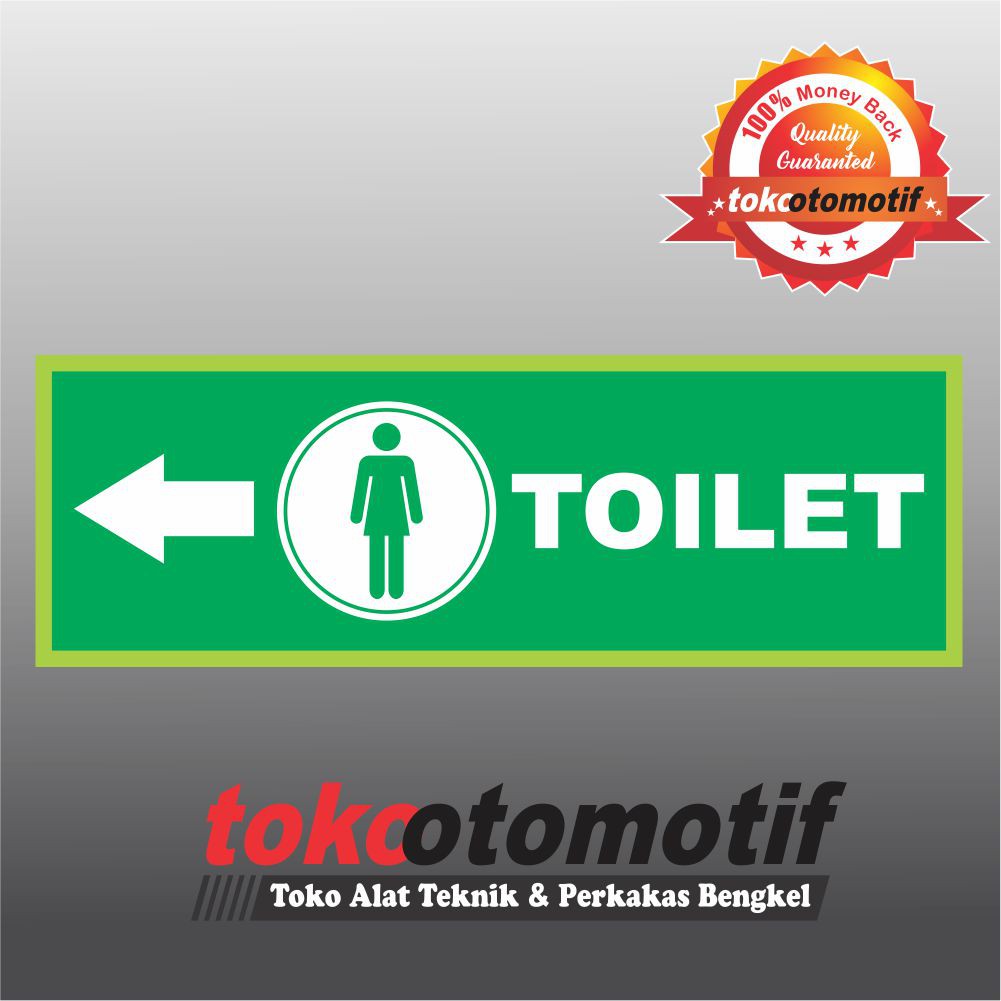 Jual Sticker Safety Sign K Tanda Arah Toilet Wanita Kiri Shopee