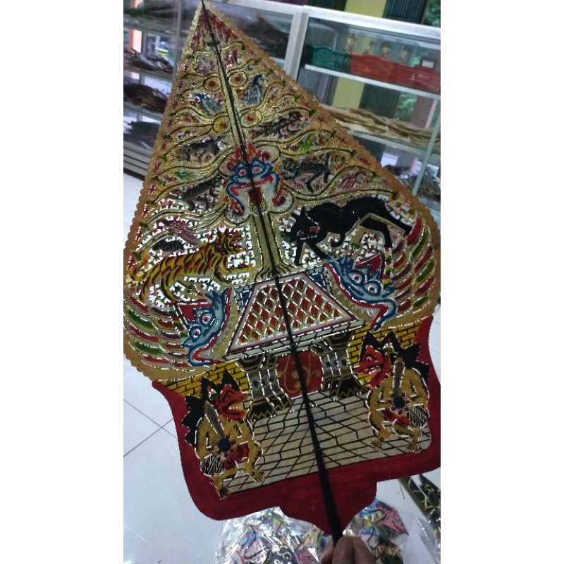 wayang gunungan 60cm/ wayang kulit gunungan viral